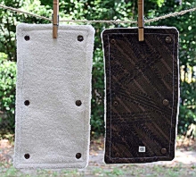 Great outdoors eco-towel pair showing front and back
