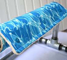 Blue Nirvana Eco-Towel on horizontal rack