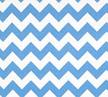 close up of flannel blue and white chevron print