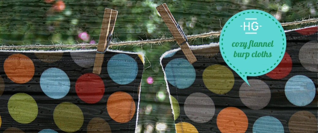 burp cloths made by Homegrown Crafts